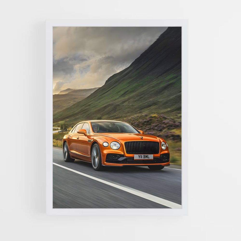 Poster Flying spur Bentley (vue 3)